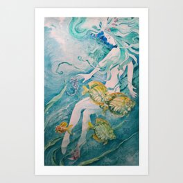 Fathom Mermaid Art Print