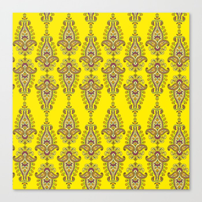 Yellow Pattern Canvas Print