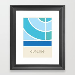 Curling (Sports Surfaces Series, No. 8) Framed Art Print