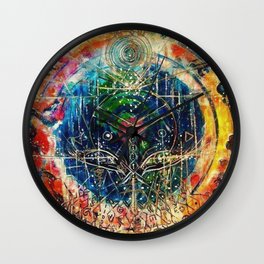 Heaven on Earth Wall Clock | Heavenonearth, Frequencylanguage, Acrylic, Painting, 7Dayascention, Healingart, Lightcodes, Bookcover, Ascentionart 