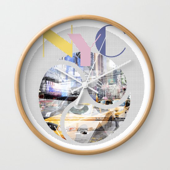 TRENDY DESIGN New York City | Geometric Mix No 1 Wall Clock