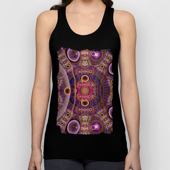 Groovy tribal colourful patterns Unisex Tank Top