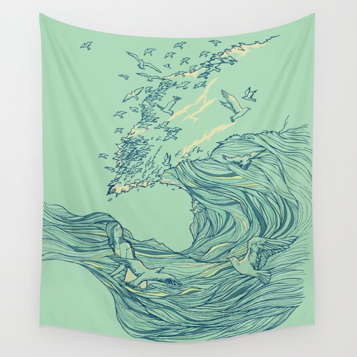 Ocean Breath Wall Tapestry