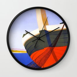 Vintage Travel Poster Italy Europe Nature Painting Wall Clock