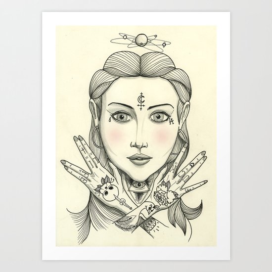 the medium Art Print