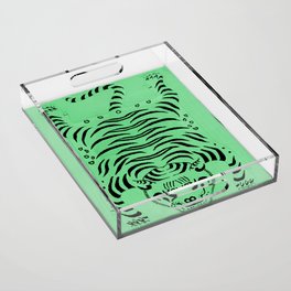 Mint Green Tiger Acrylic Tray