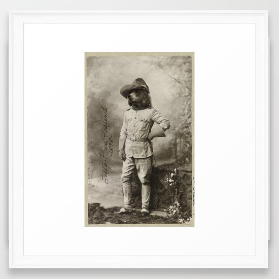 teddy bear framed art