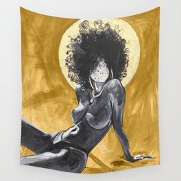 Naturally Nude III GOLD  Wall Tapestry