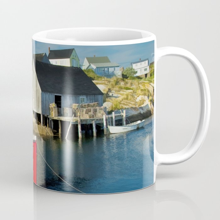 The Boat Harbour Mist in Peggy's Cove Coffee Mug