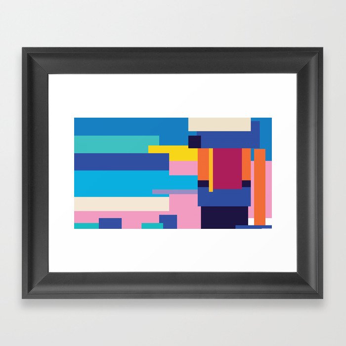 Colorful Abstract Framed Art Print By Rslbryan