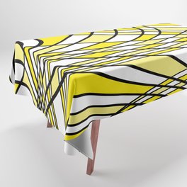 Abstract pattern - yellow. Tablecloth