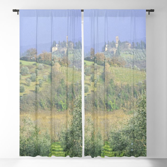 Vineyards Tuscany - Italy - Landscape and Rural Art Photography Blackout Curtain