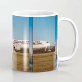 Airbus A350 Landing Manchester Coffee Mug