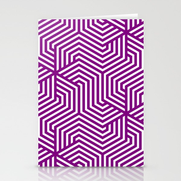 Patriarch - violet - Minimal Vector Seamless Pattern Stationery Cards
