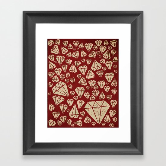 diamond Framed Art Print