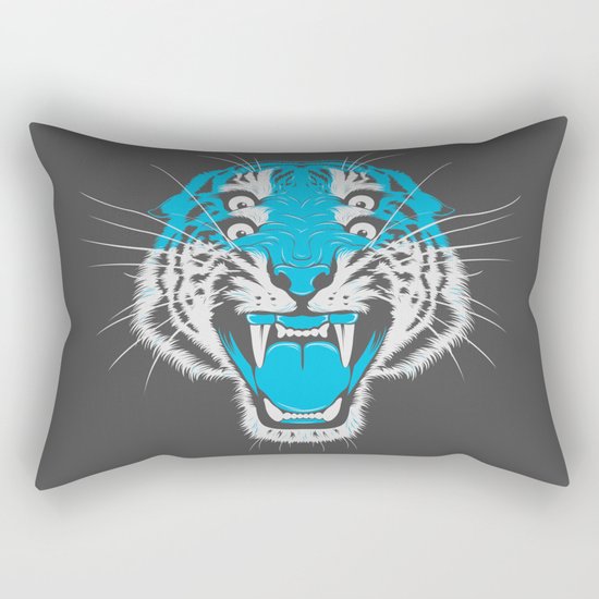Tiger Head Rectangular Pillow