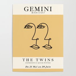 Minimalist Gemini Poster
