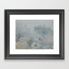 Alfred Sisley - Fog, Voisins Framed Art Print