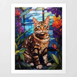 Tabby Cat Art Print