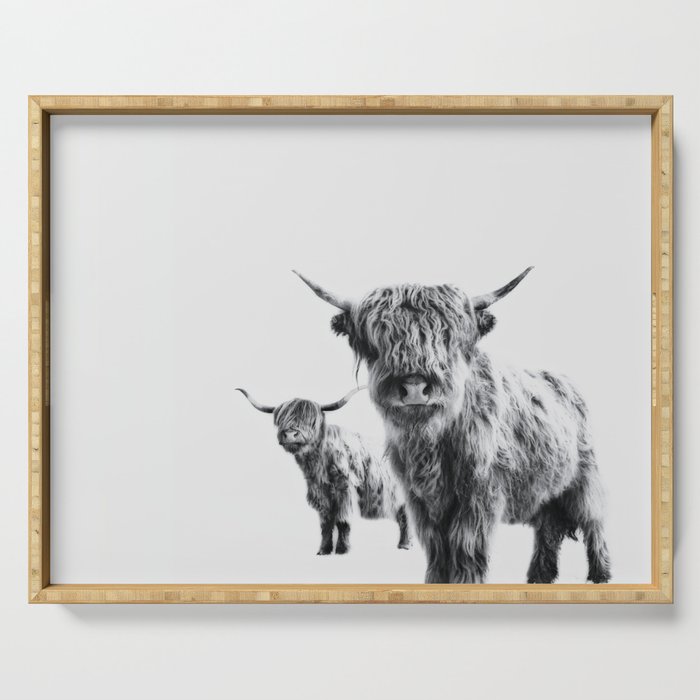 Highland Cow Lulu Sara Serving Tray By Monikastrigel Society6 Highland Cow Lulu Sara Serving Tray