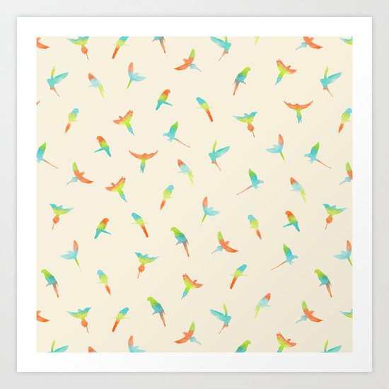 Parrots ! Papagei ! Art Print