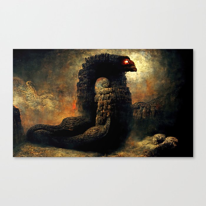 Quetzalcoatl, The Serpent God Canvas Print