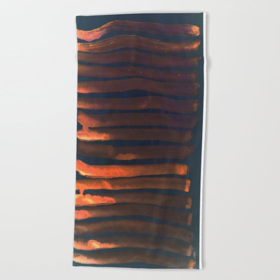We Have Copper Dreams at Night Beach Towel