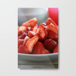 strawberries Metal Print | Food, Photo 