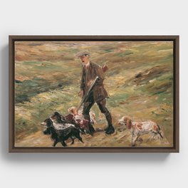 Max Liebermann Jäger in den Dünen (1913) Framed Canvas