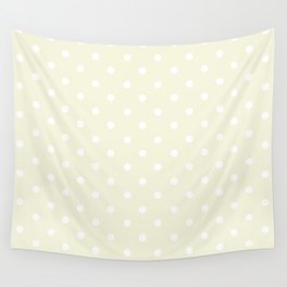 DOTS (WHITE & BEIGE) Wall Tapestry