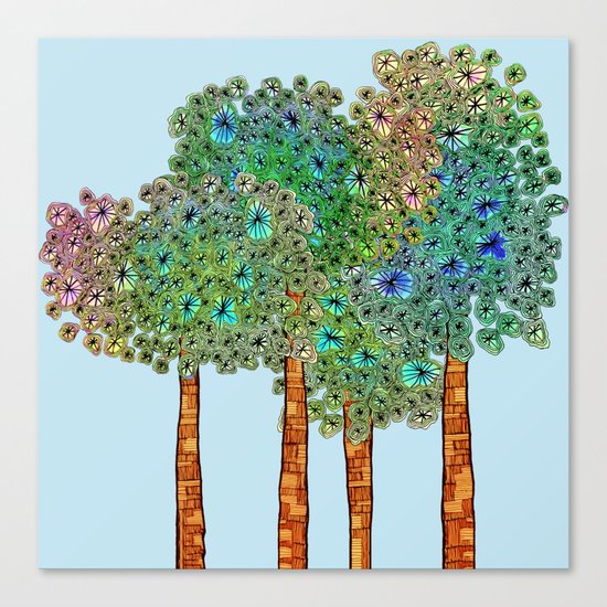 Tree Grove Canvas Print