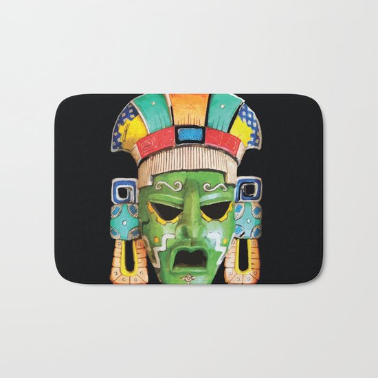 Masks of Mexico Bath Mat