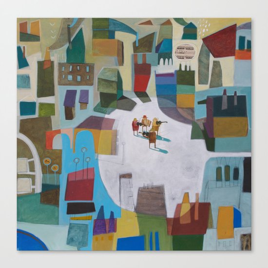 street quartet Canvas Print
