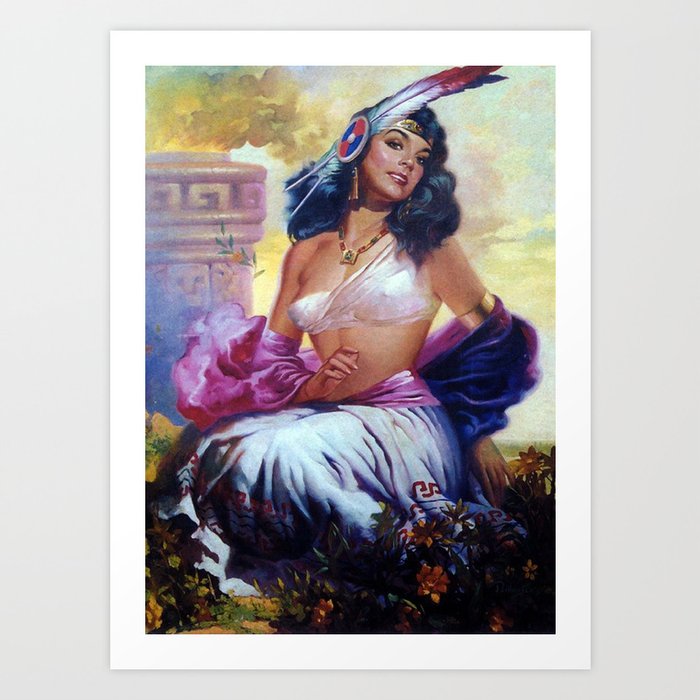 apache girl Art Print