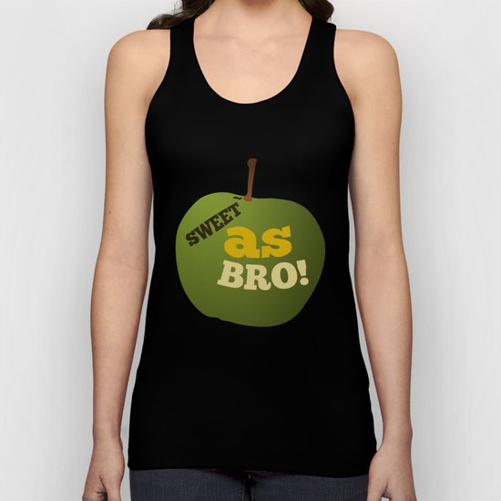 Green apple SWEET AS BRO Unisex Tank Top