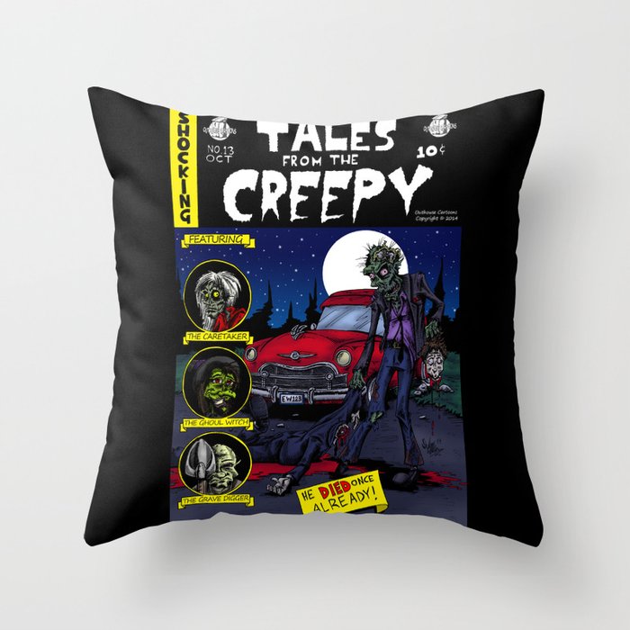 Tales From The Creepy Throw Pillow
