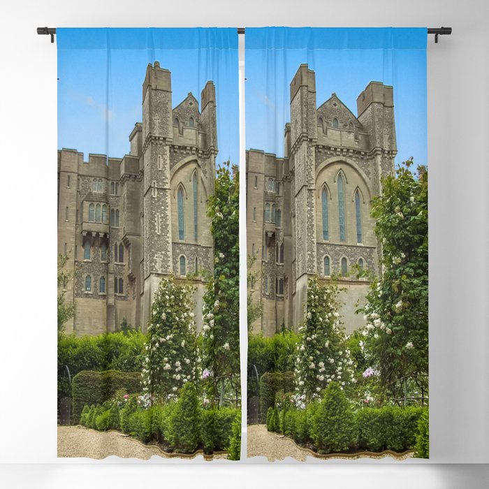 Great Britain Photography - Beautiful Garden Outside The Arundel Castle Blackout Curtain