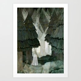 Pine Forest Clearing Art Print