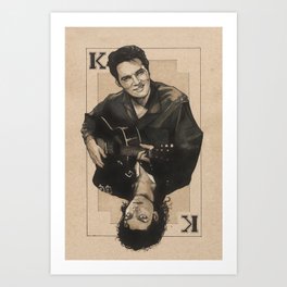 the King of hearts Art Print