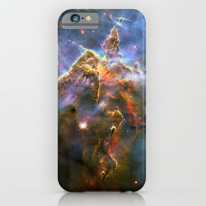 Mystic Mountain (a region in the Carina Nebula)(NASA/ESA Hubble Space Telescope) iPhone Case