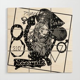 Scorpio - Zodiac Sign Wood Wall Art