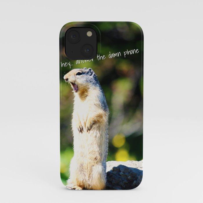 Angry Squirrel iPhone Case