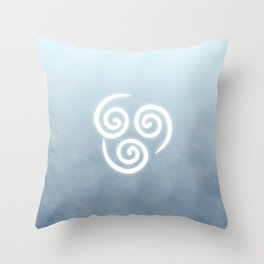 Avatar Air Bending Element Symbol Throw Pillow