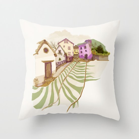 village Throw Pillow