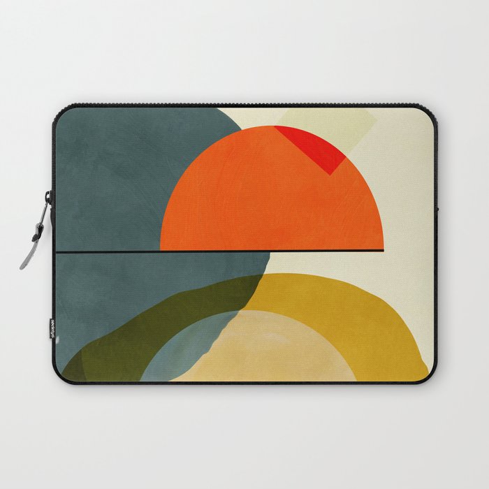 mid century geometric modern painting abstract II Laptop Sleeve