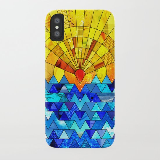 Sun & Sea Collage iPhone Case