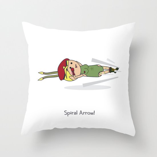 Spiral Arrow Throw Pillow