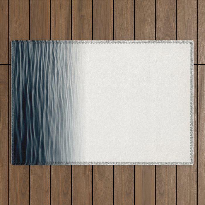Misty Sea I - Abstract Waterscape Outdoor Rug