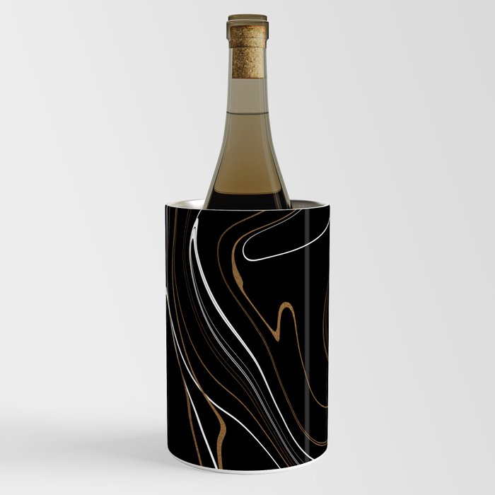 Golden liquid art 4 Wine Chiller