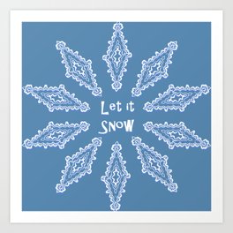 Let it Snow Art Print